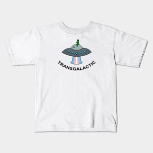 Transgalactic Trans Pride Alien Kids T-Shirt